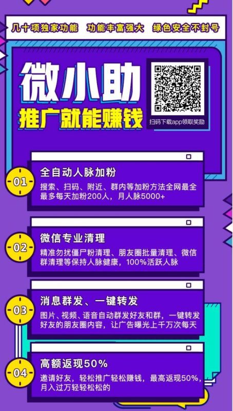 微小助：微信营销与推广赚钱的实用工具