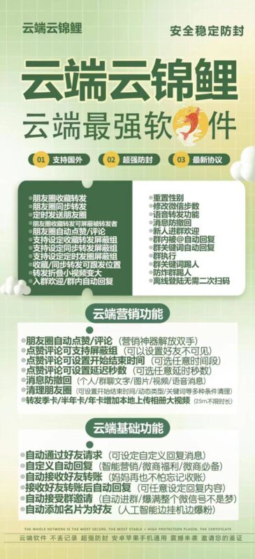 云端云锦鲤：功能强大的云端软件_助力高效社交与营销-爱分享软件汇