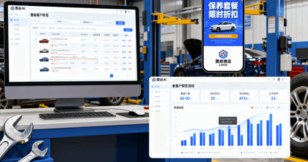 图片[1]-汽修店必看：黑谷汽修AI获客系统的3个实用引流技巧-爱分享软件汇