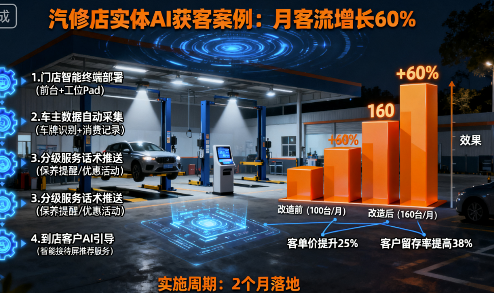 图片[1]-实战案例：某汽修店用实体AI获客实现月客流量增长60%-爱分享软件汇