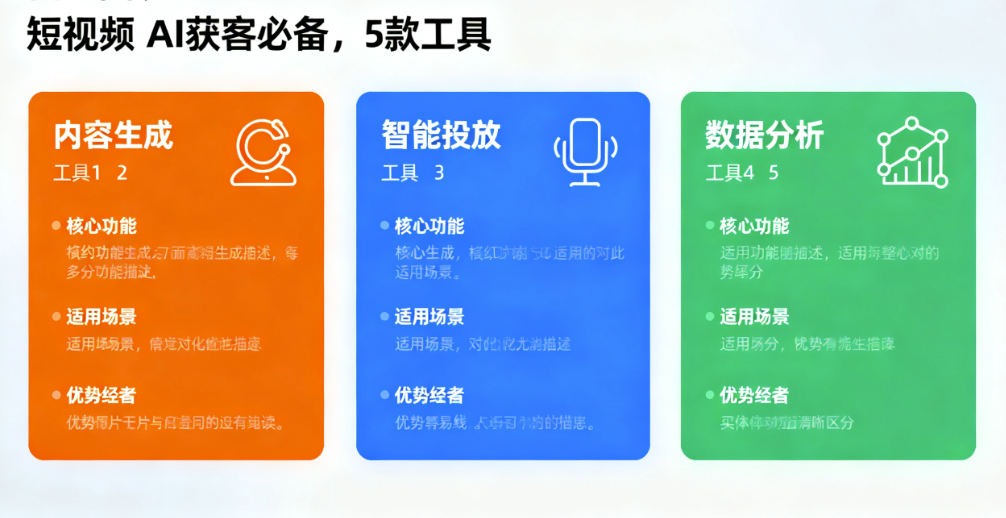 图片[1]-工具推荐：短视频AI获客必备的5款工具（内容、投放、分析）-爱分享软件汇