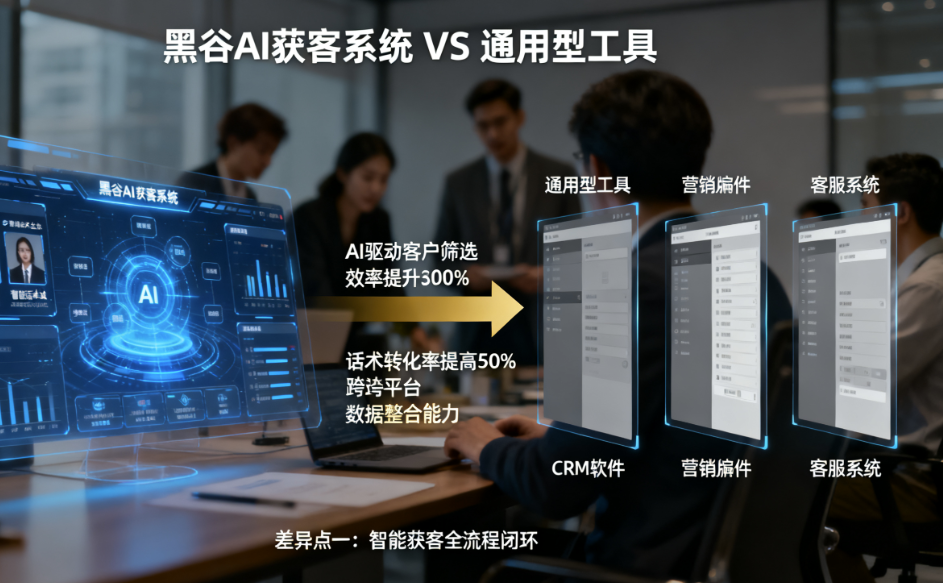 图片[1]-对比评测：黑谷AI获客系统与其他通用型工具的差异与优势-爱分享软件汇