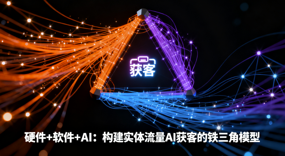 图片[1]-硬件+软件+AI：构建实体流量AI获客的铁三角模型-爱分享软件汇