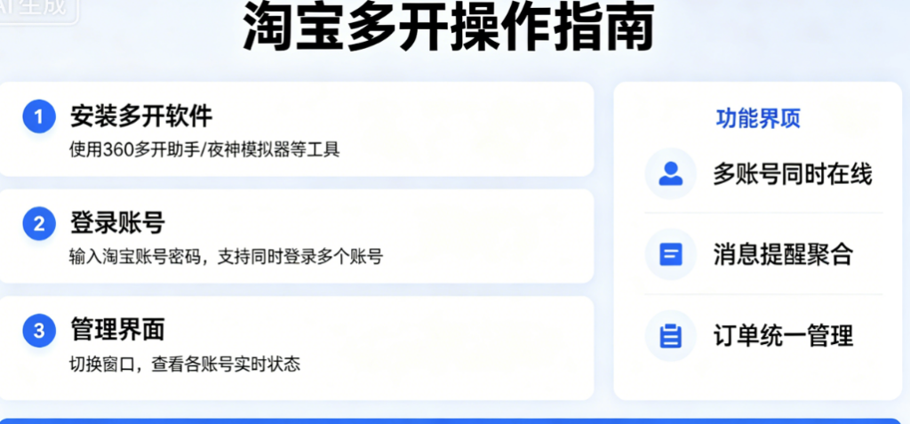 图片[1]-淘宝多开技巧分享，多账号同时使用不踩雷-爱分享软件汇
