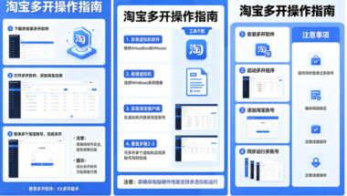 淘宝多开使用技巧，提升购物速度和便利性-爱分享软件汇