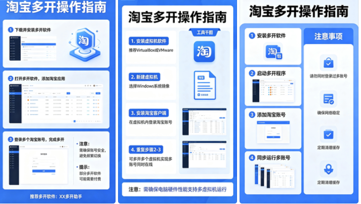 图片[1]-淘宝多开使用技巧，提升购物速度和便利性-爱分享软件汇
