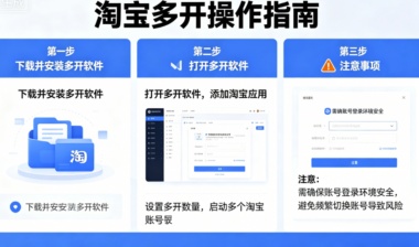 淘宝多开怎么开启？详细操作步骤，新手也能上手-爱分享软件汇