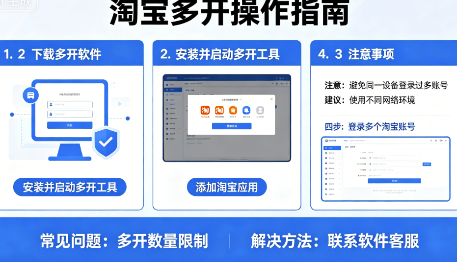 图片[1]-淘宝多开常见问题及解决方法，快速解决账号问题-爱分享软件汇